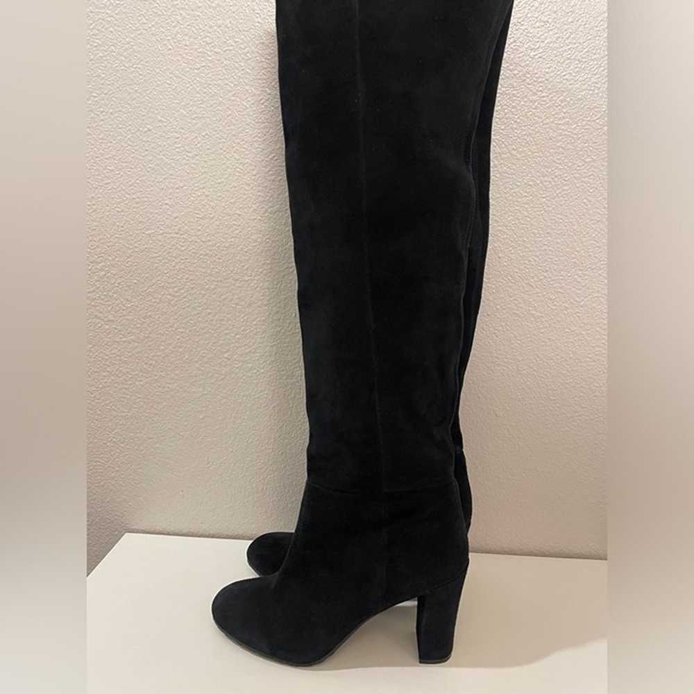 Nine West Women’s Long Suede Black Boots Size 9.5 - image 5