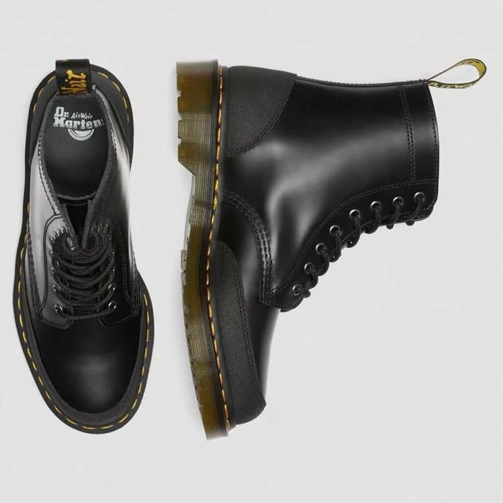 Dr Martens 1460 GUARD PANEL LEATHER LACE UP BOOTS… - image 1