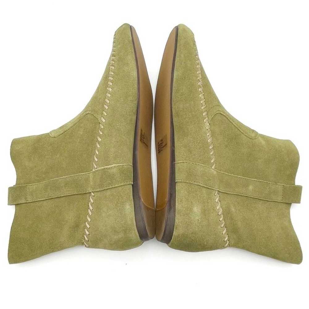 NEW Anthropologie Latigo Olive Green Suede Moccas… - image 12