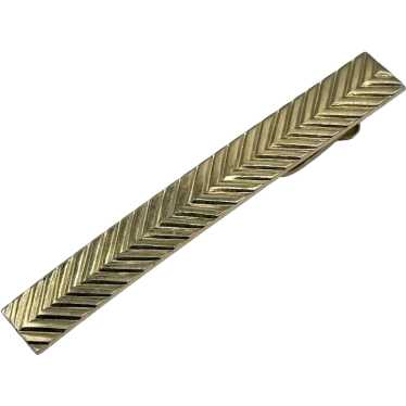 Vintage Hickok large gold tie clip