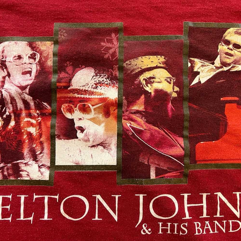 Elton John & His Band Red Shirt Medium - image 2