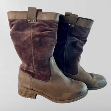 UGG Bruckner Brown Stout Suede Leather Slouchy Wat