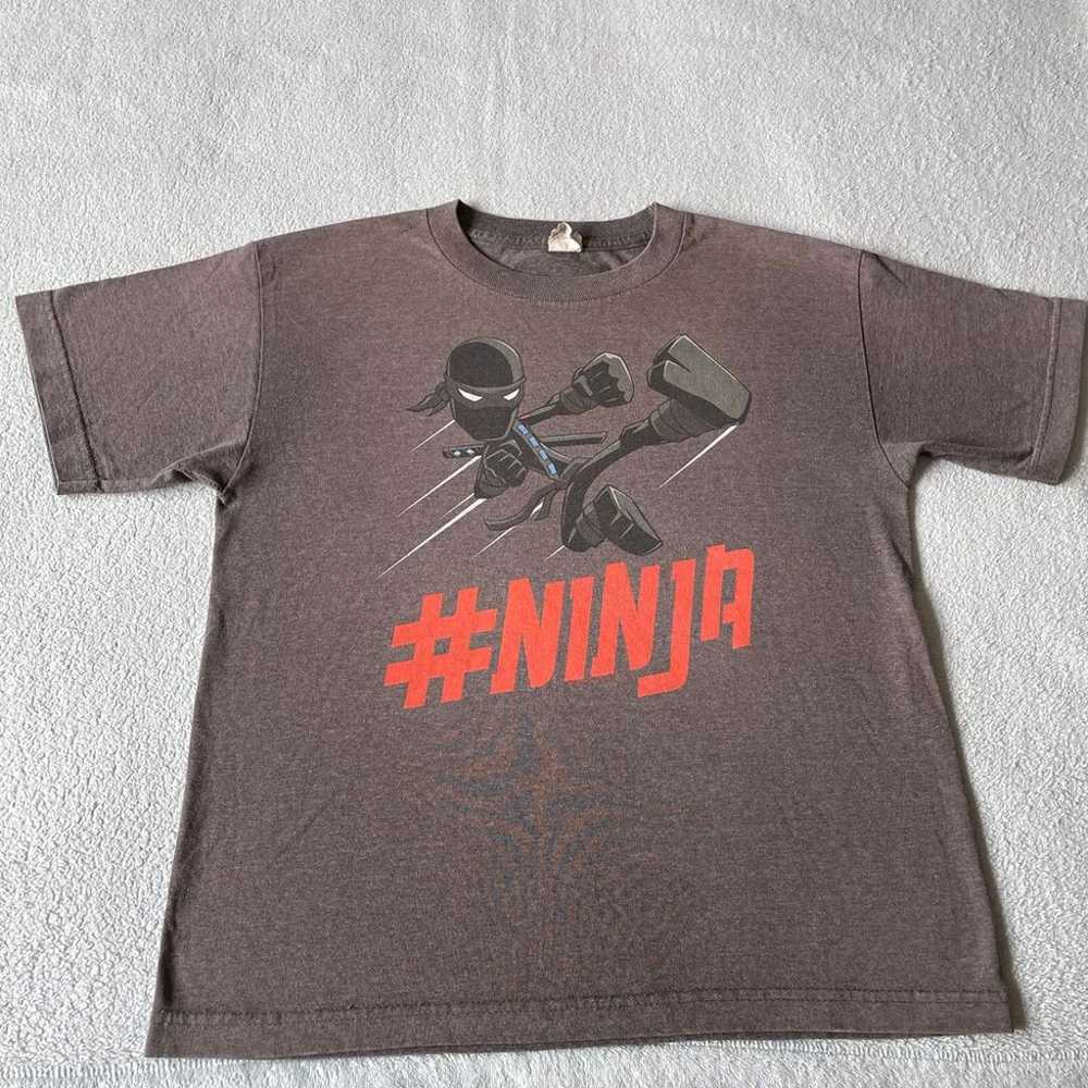 Vintage Y2K AAA Ninja Mens T-shirt Brown M Colorf… - image 1