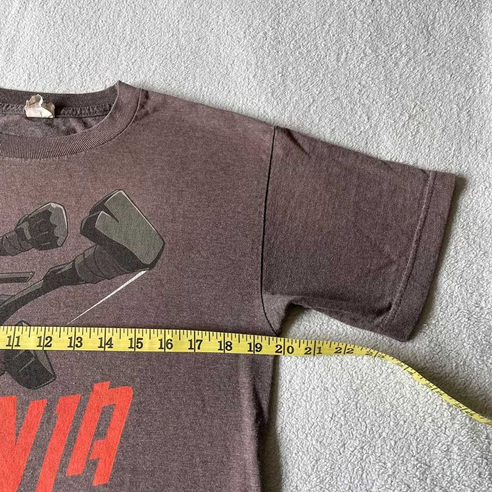 Vintage Y2K AAA Ninja Mens T-shirt Brown M Colorf… - image 8