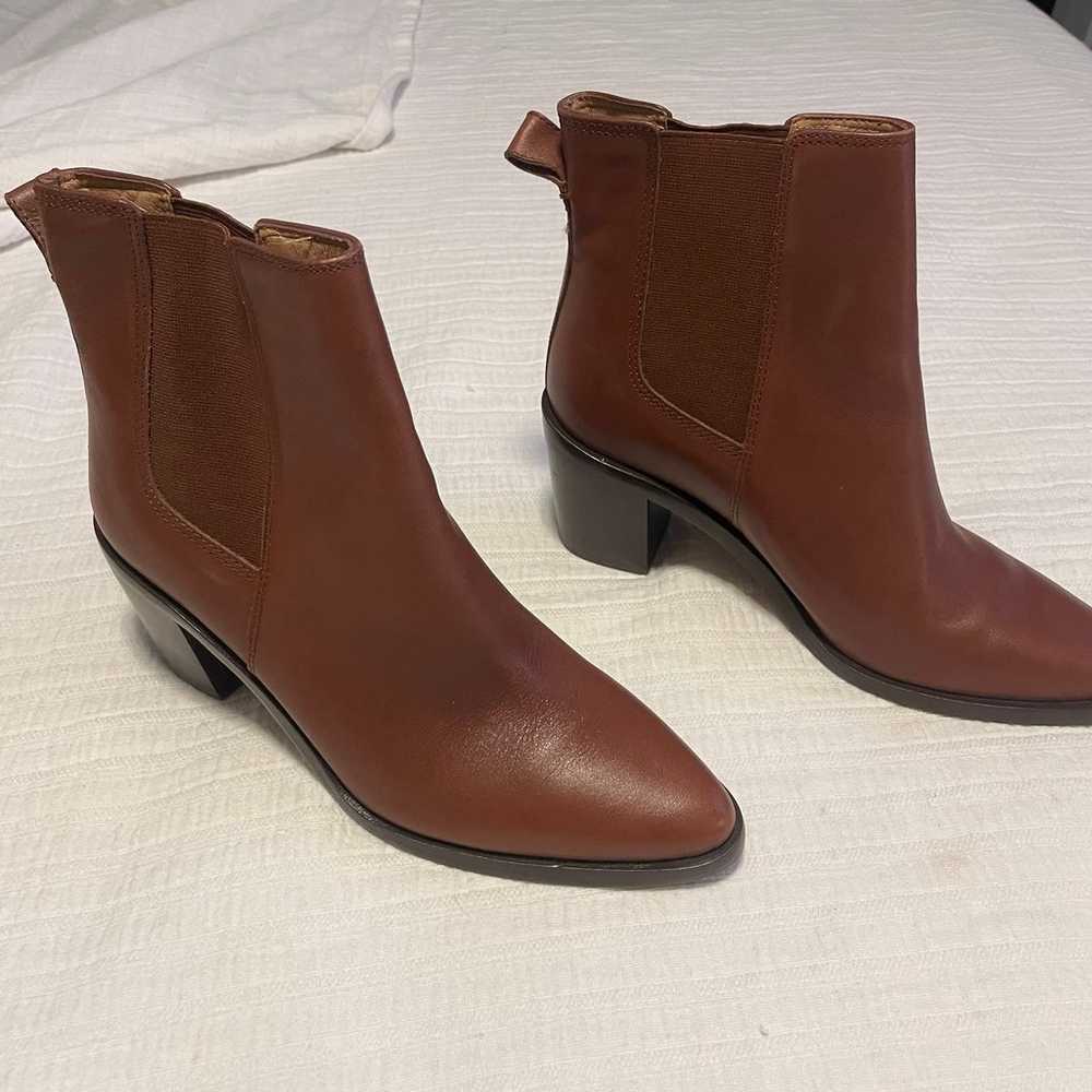 Madewell Brown Newbury Chelsea Boots, Size 9 - image 1