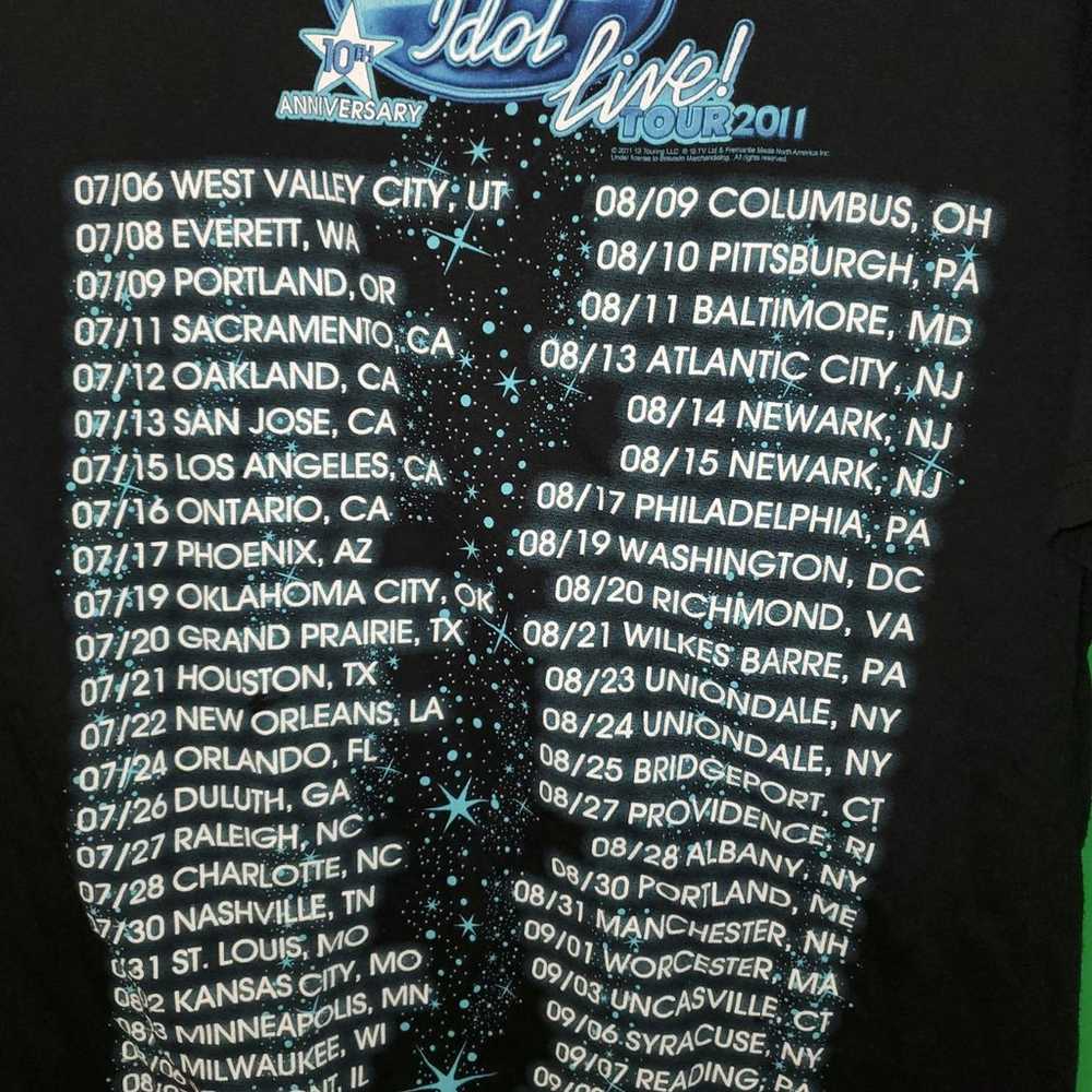 Vintage 2011 American Idol tout Tshirt M - image 4