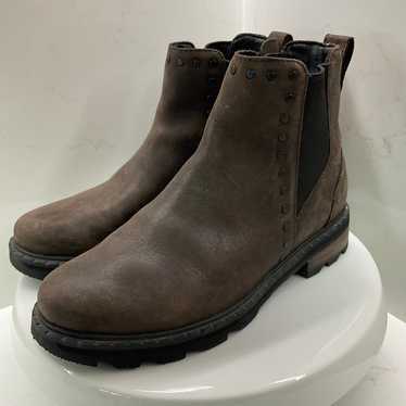 SOREL Lennox Leather Chelsea Stud Boots Size 8