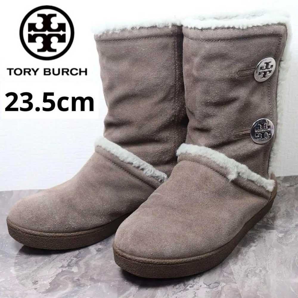 Tory Burch 23.5 Tory Burch Mouton Boots Boa Suede… - image 1