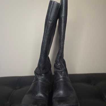 The North Face Women's black leather knee high. Si