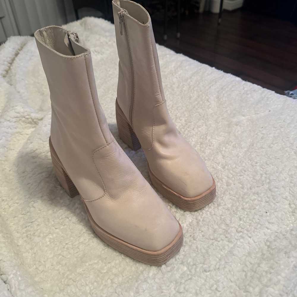 Free People Beige/cream Leather Boots - image 2