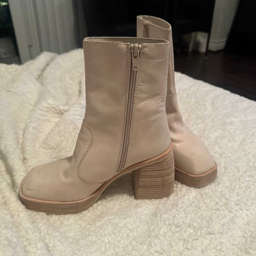 Free People Beige/cream Leather Boots - image 3