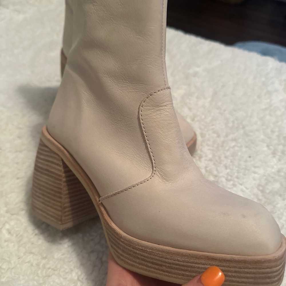 Free People Beige/cream Leather Boots - image 4