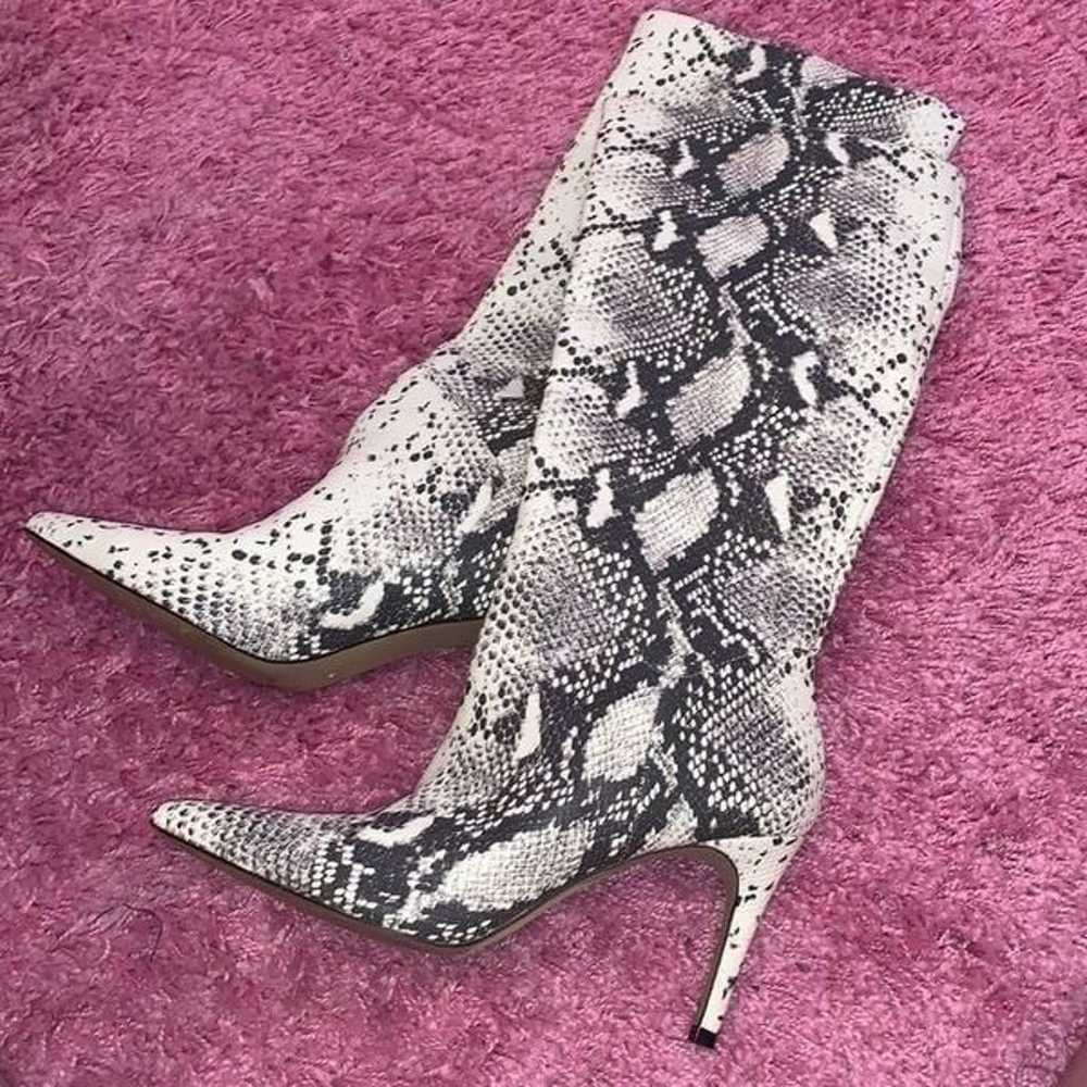 Steve Madden Kinga Snakeskin Printed Knee High Bo… - image 2