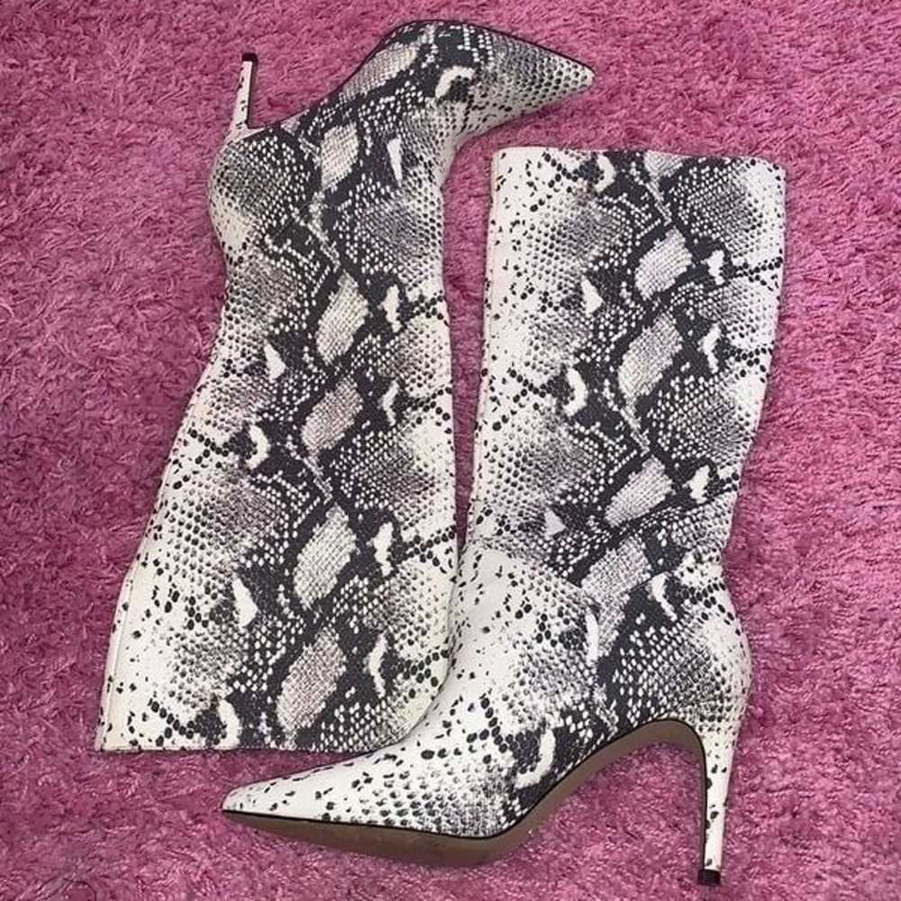 Steve Madden Kinga Snakeskin Printed Knee High Bo… - image 3