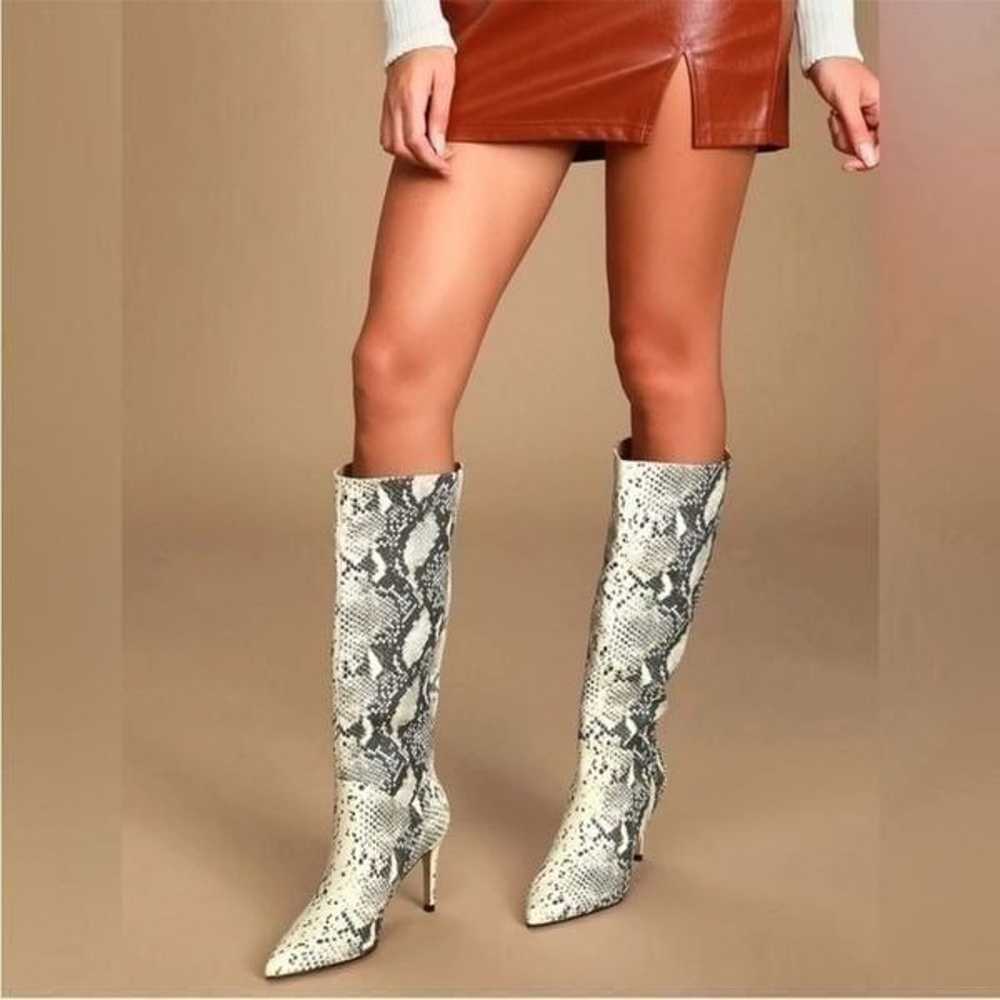 Steve Madden Kinga Snakeskin Printed Knee High Bo… - image 8