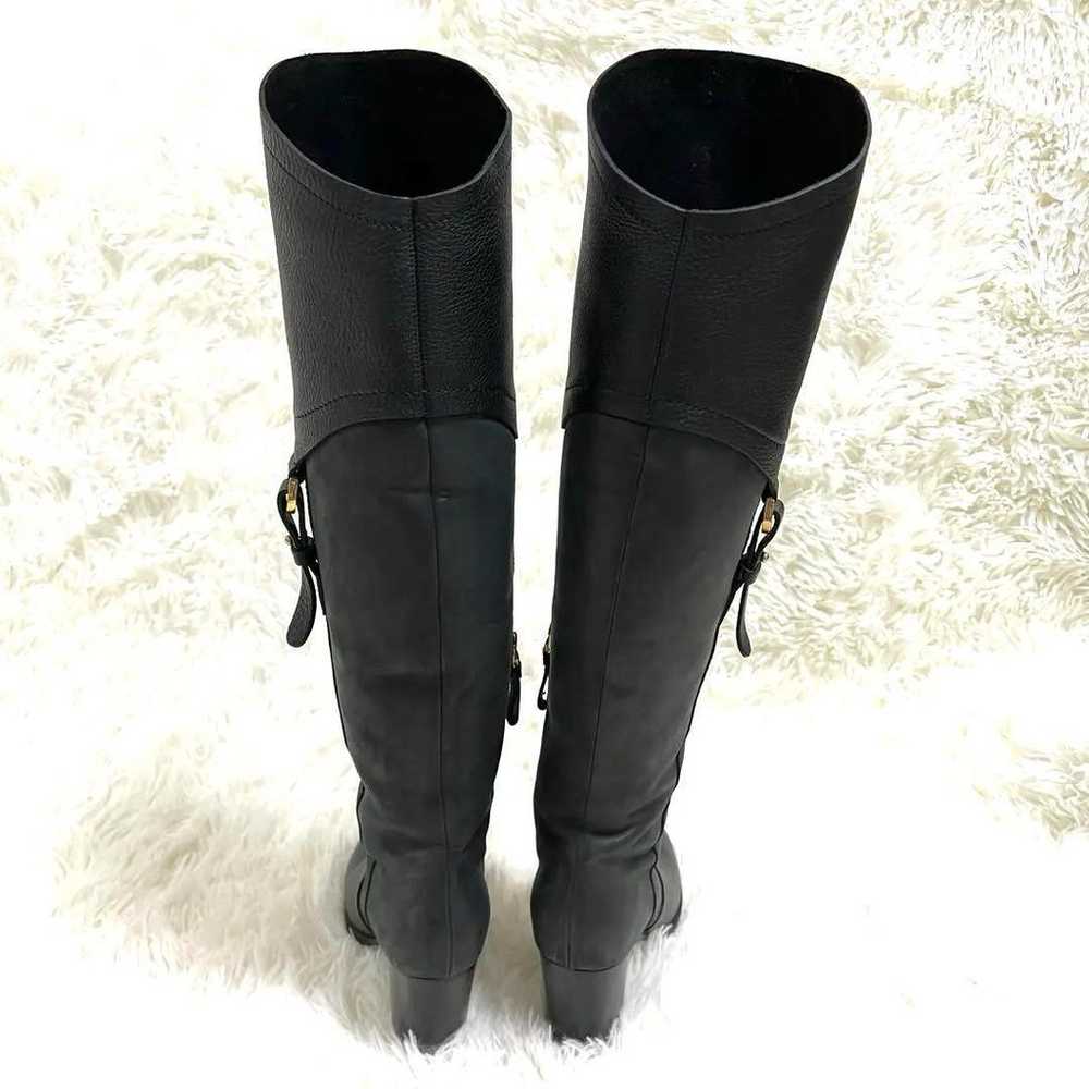 Sergio Rossi leather boots, size 34 1/2, black. - image 3