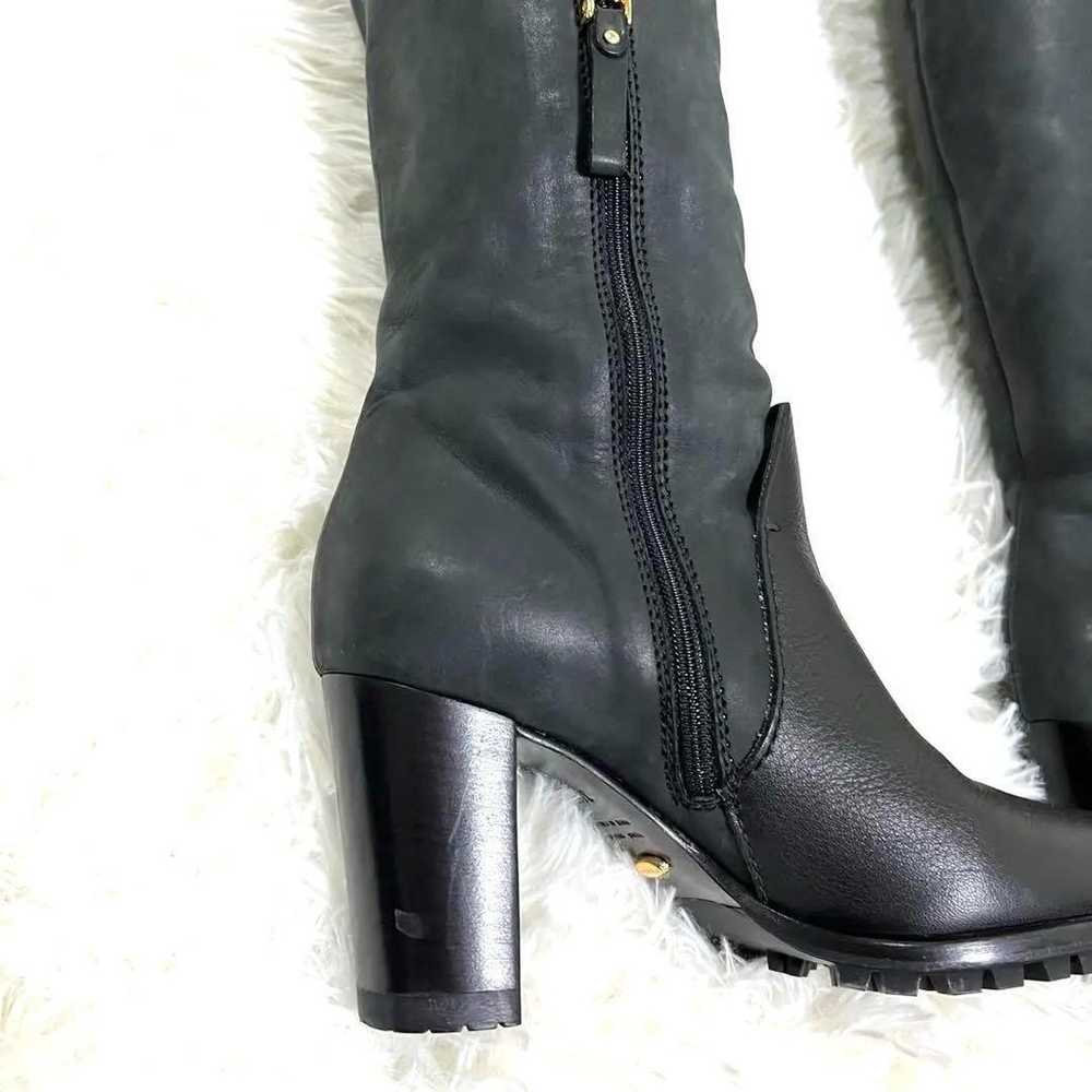 Sergio Rossi leather boots, size 34 1/2, black. - image 9