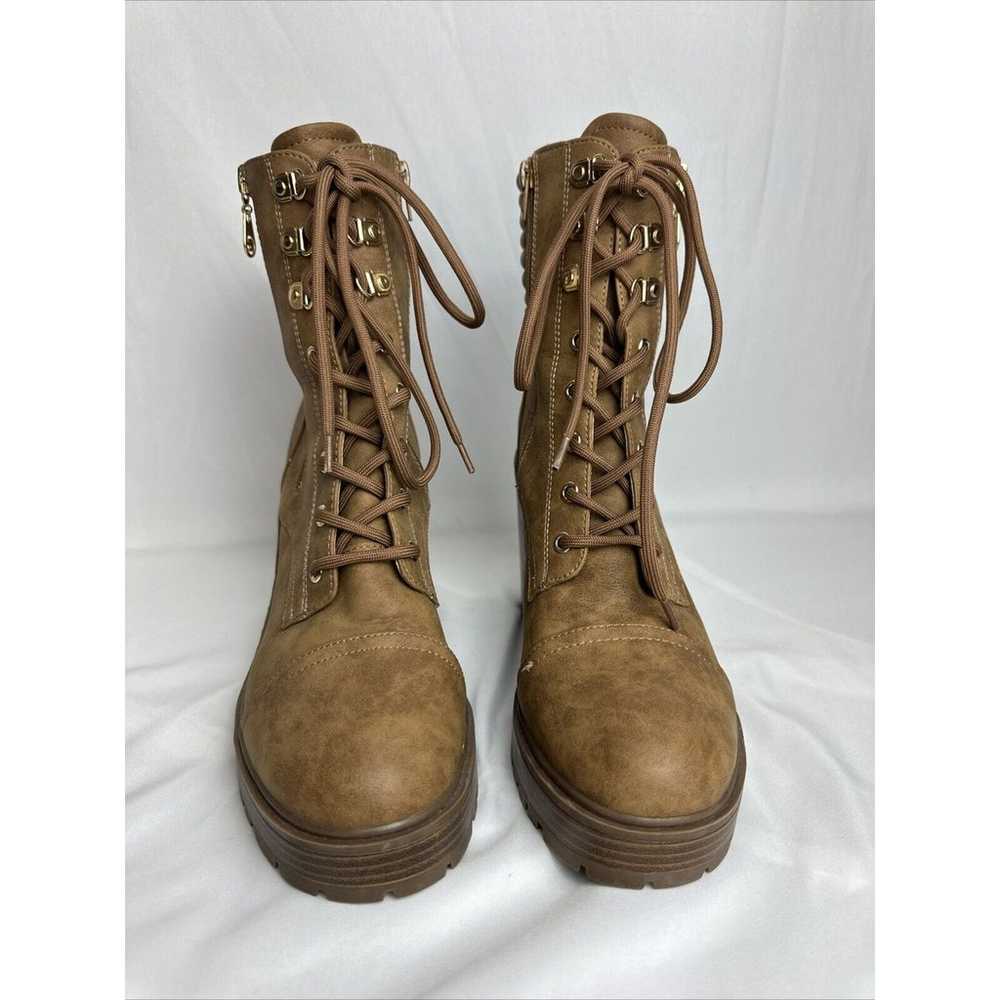 GBG Women’s Brown Heeled Laced-Up Boots Sz 11 - image 3