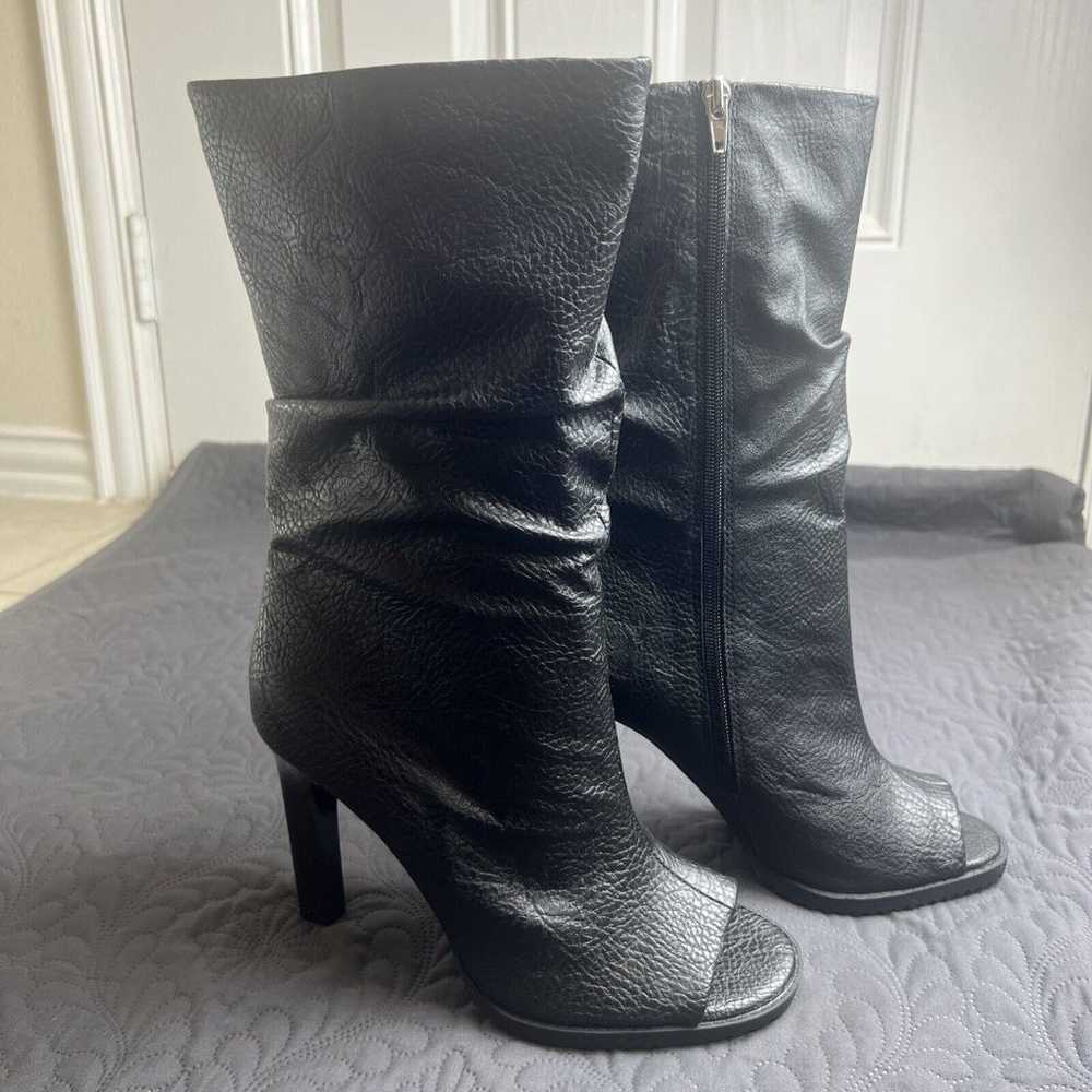 DKNY Blade 2 Peep Toe Boots Heels Booties Black U… - image 3