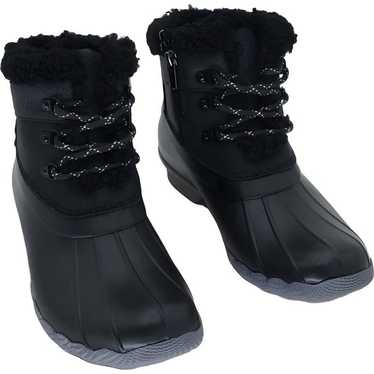 Sperry Women's Leather Snow Boot, Black - Size 7.5