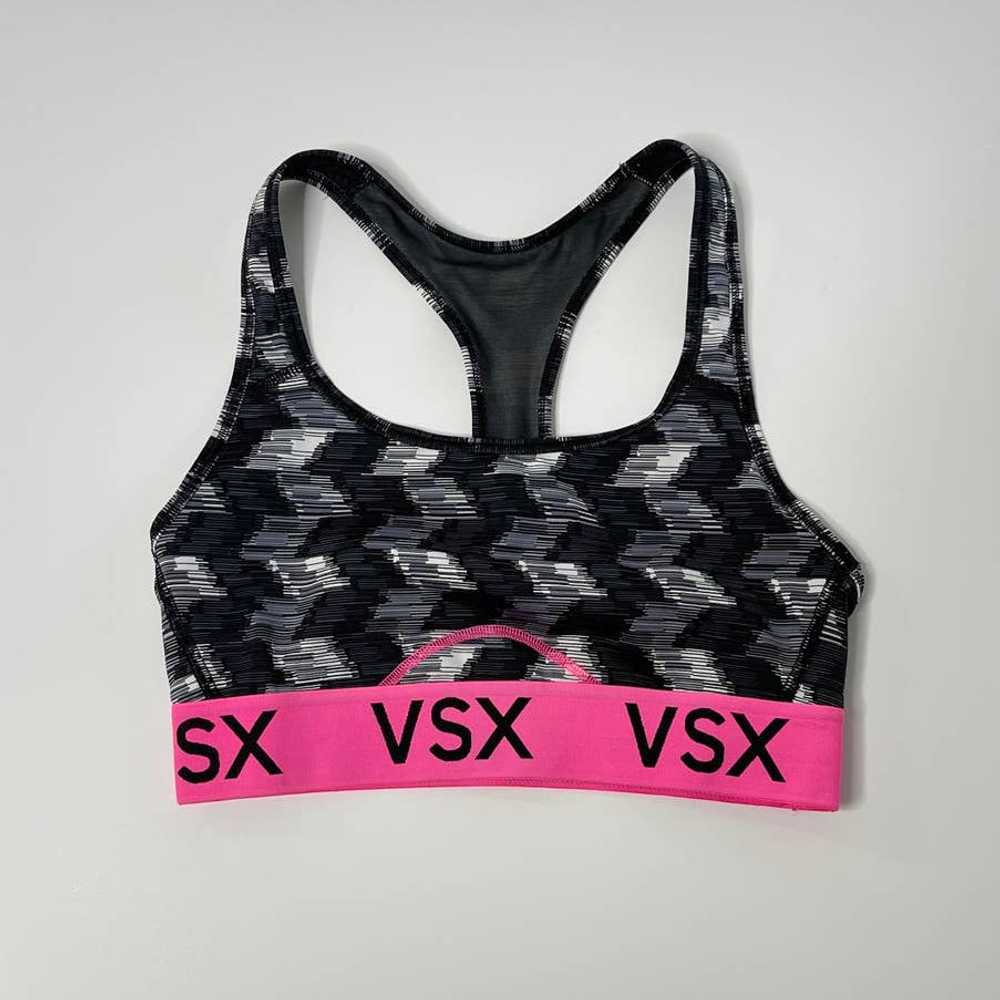 Victoria’s Secret Sport Gray and Pink Racerback S… - image 1