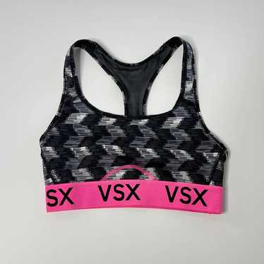 Victoria’s Secret Sport Gray and Pink Racerback S… - image 1