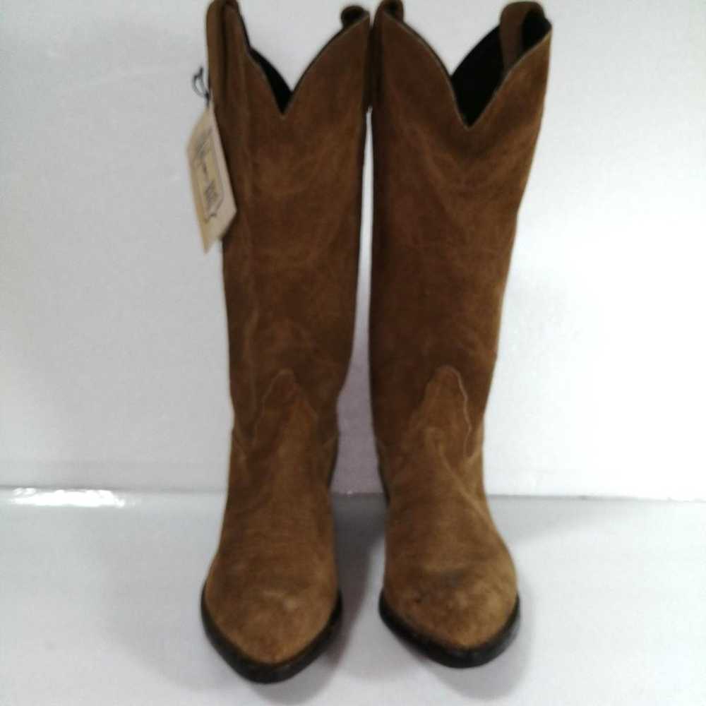 Tony Lama Western Boots Suede - image 2