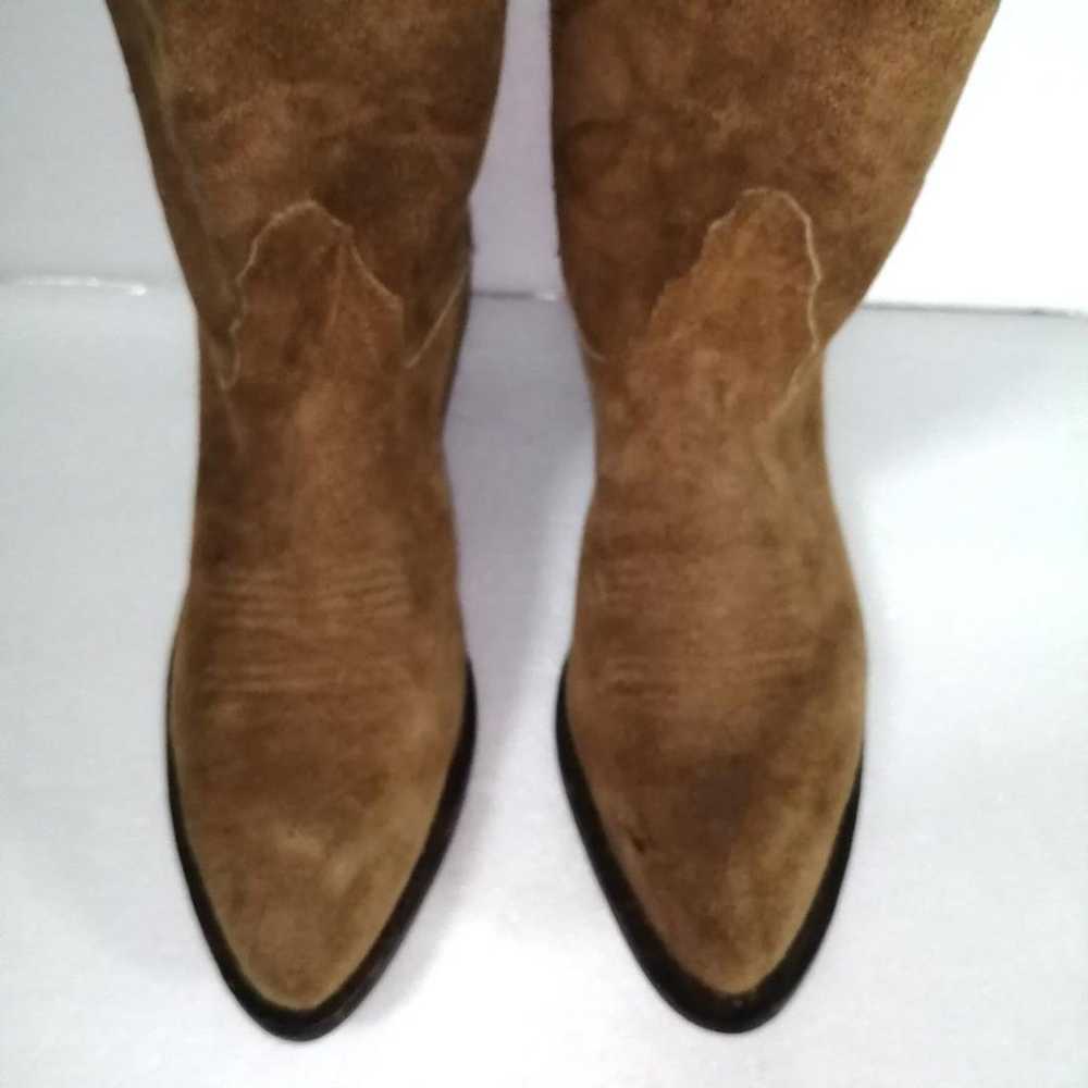 Tony Lama Western Boots Suede - image 3