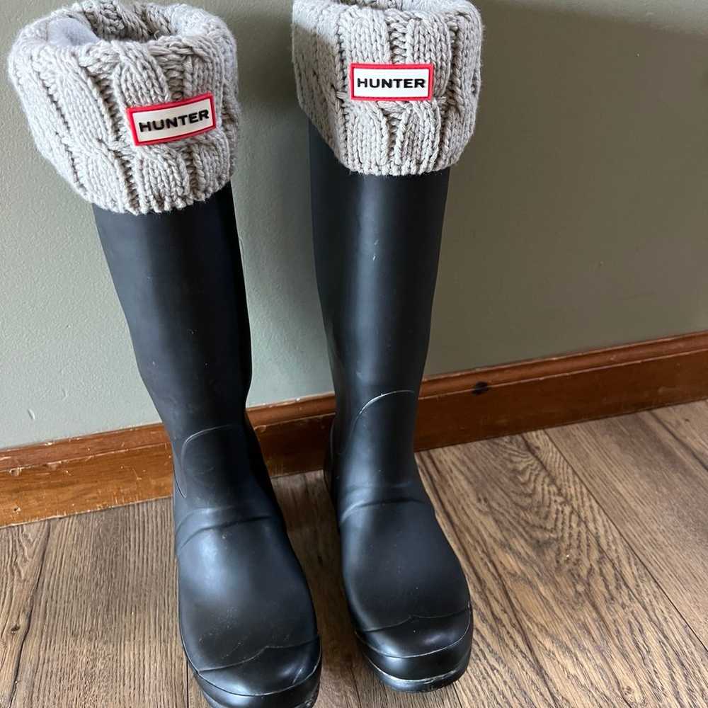 Hunter Rain Boots and Boot Socks - image 1