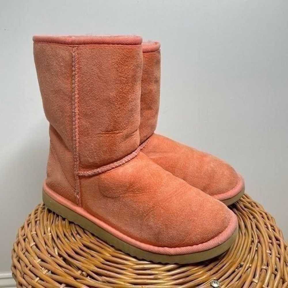 UGG Classic Short 5825 Leather Sheepskin Lined Wi… - image 9