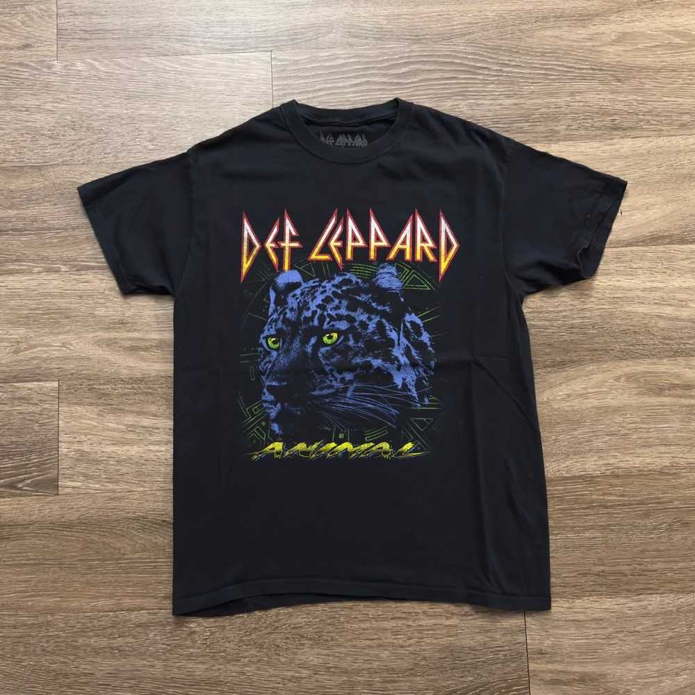 Def Leppard M/M Animal Neon 2016 Tour Concert T-S… - image 3