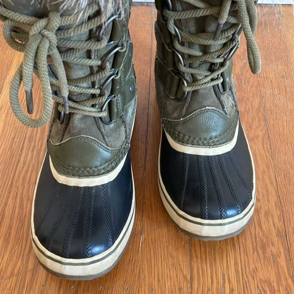 Sorel Joan of Arctic Winter Boots Tall Size 8 Gre… - image 4