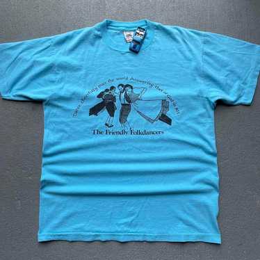 Vintage 1990s The Friendly Folk Dancers Tshirt - image 1