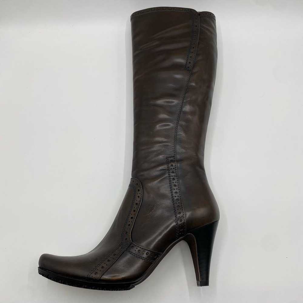 【Unused】MANA Leather Long Boots Brown High Heel 2… - image 5