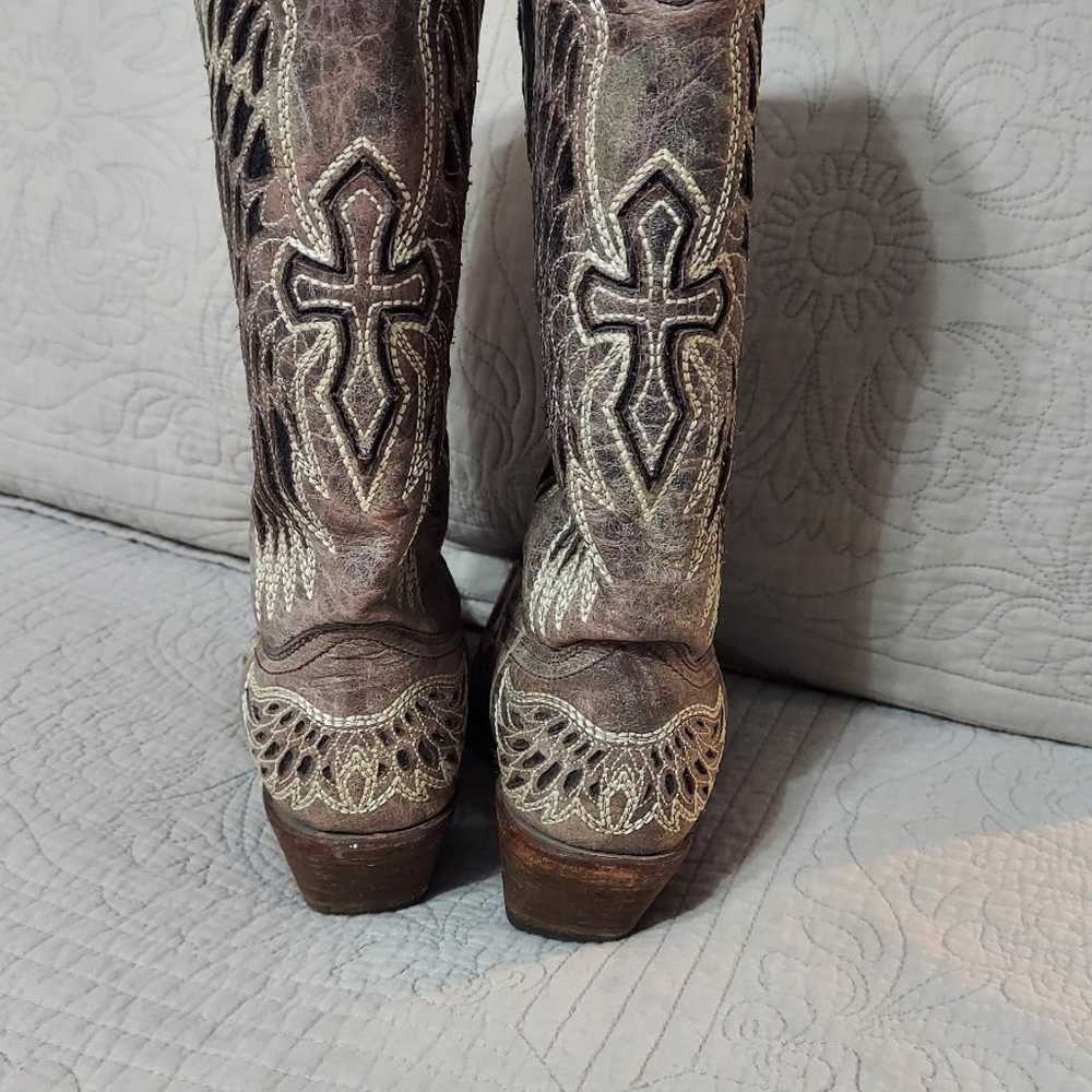 Corral Women's A1241 Brown Western Boots - Size 6… - image 3