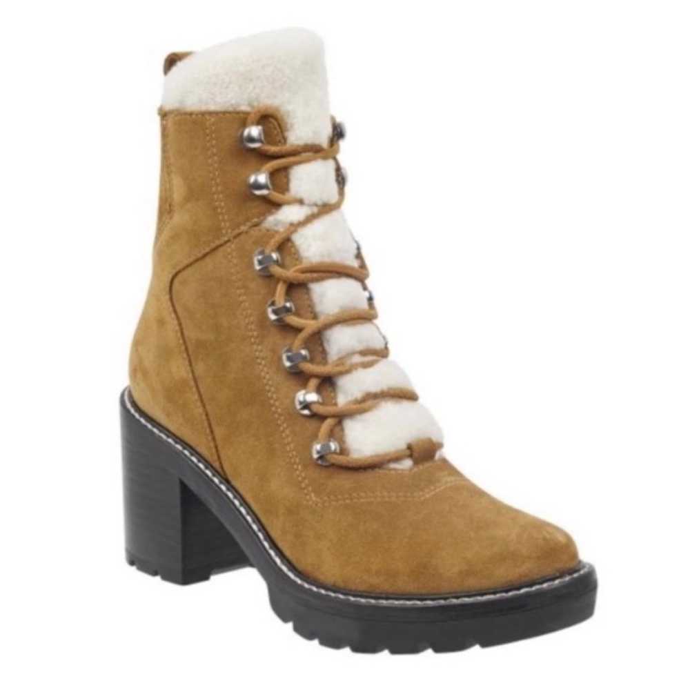 Marc Fisher Heeled Sherpa Combat Boots 6 - image 11