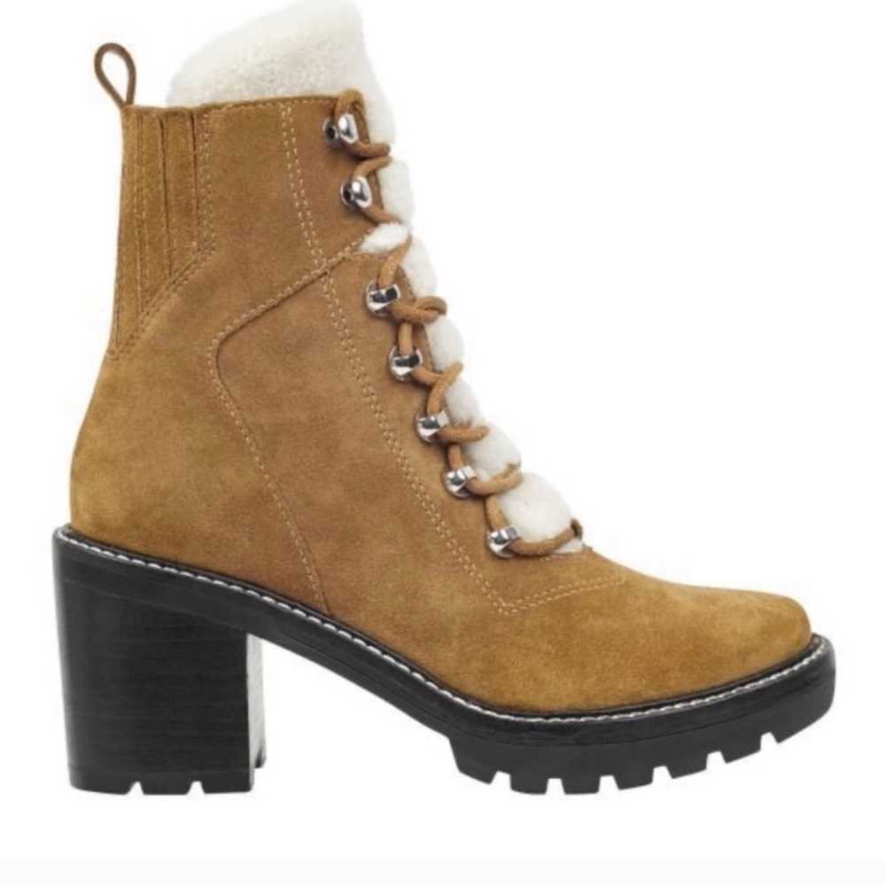 Marc Fisher Heeled Sherpa Combat Boots 6 - image 12