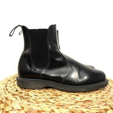 dr martens flora chelsea black leather Boots