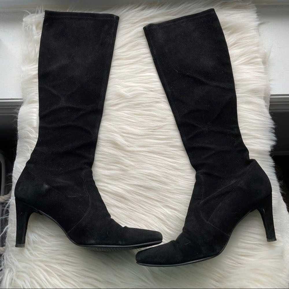 Stuart Weitzman Pull On Suede Boots - image 3