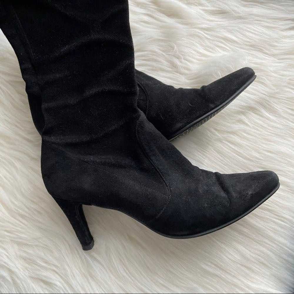 Stuart Weitzman Pull On Suede Boots - image 5