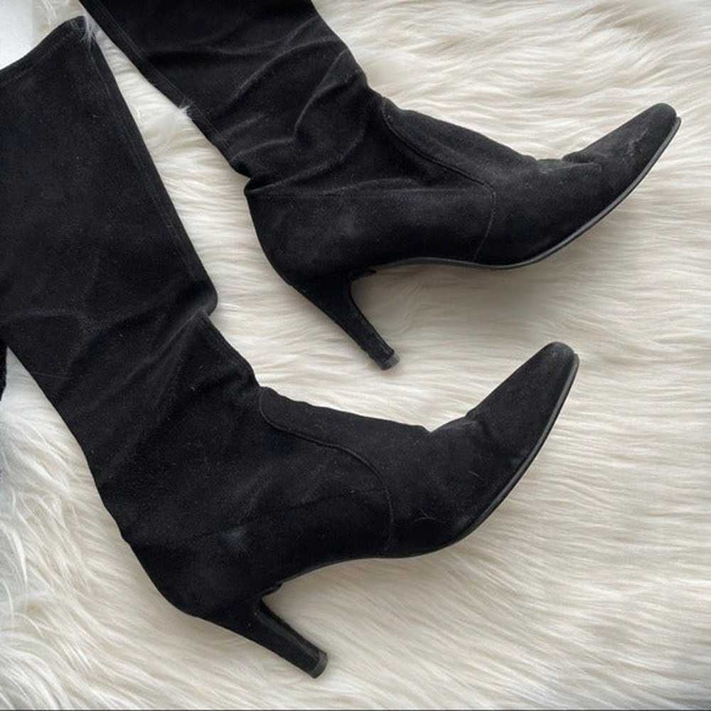 Stuart Weitzman Pull On Suede Boots - image 6