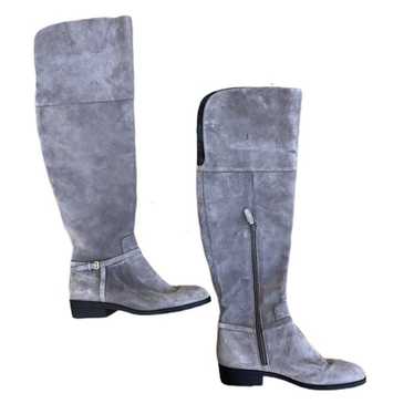 Cole Haan Gray Over the Knee Suede Boots