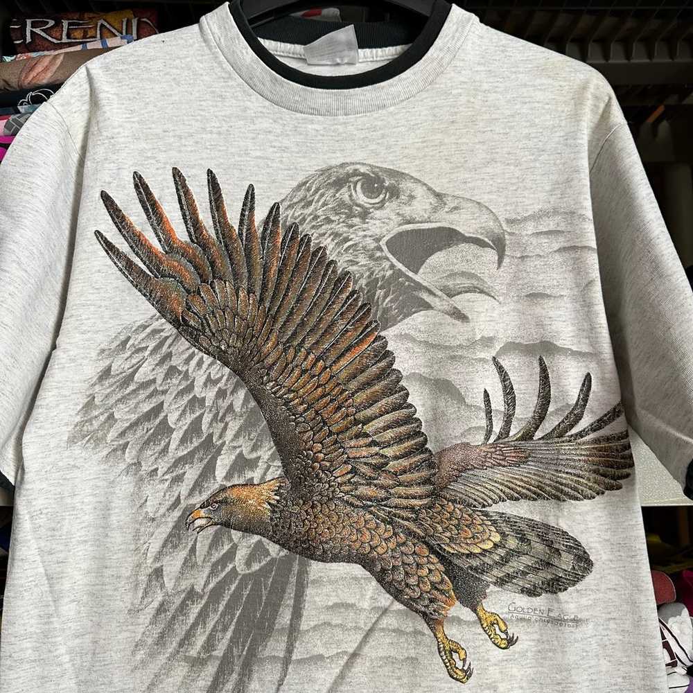 Vintage 1990s Golden Eagle graphic tee M - image 1