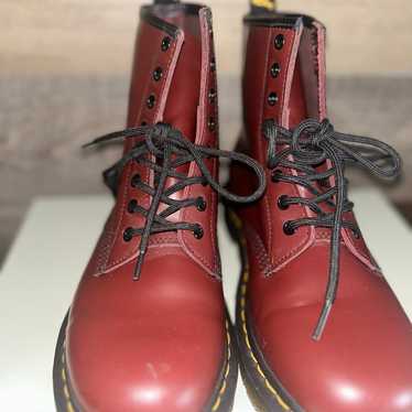 Dr. Martens 1460 Smooth Leather Lace Up Burgundy b