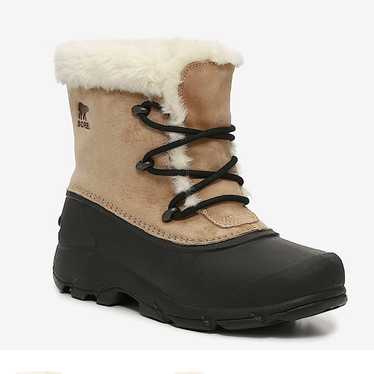 SOREL Snow Angel Snow Boot tan/black worn once siz