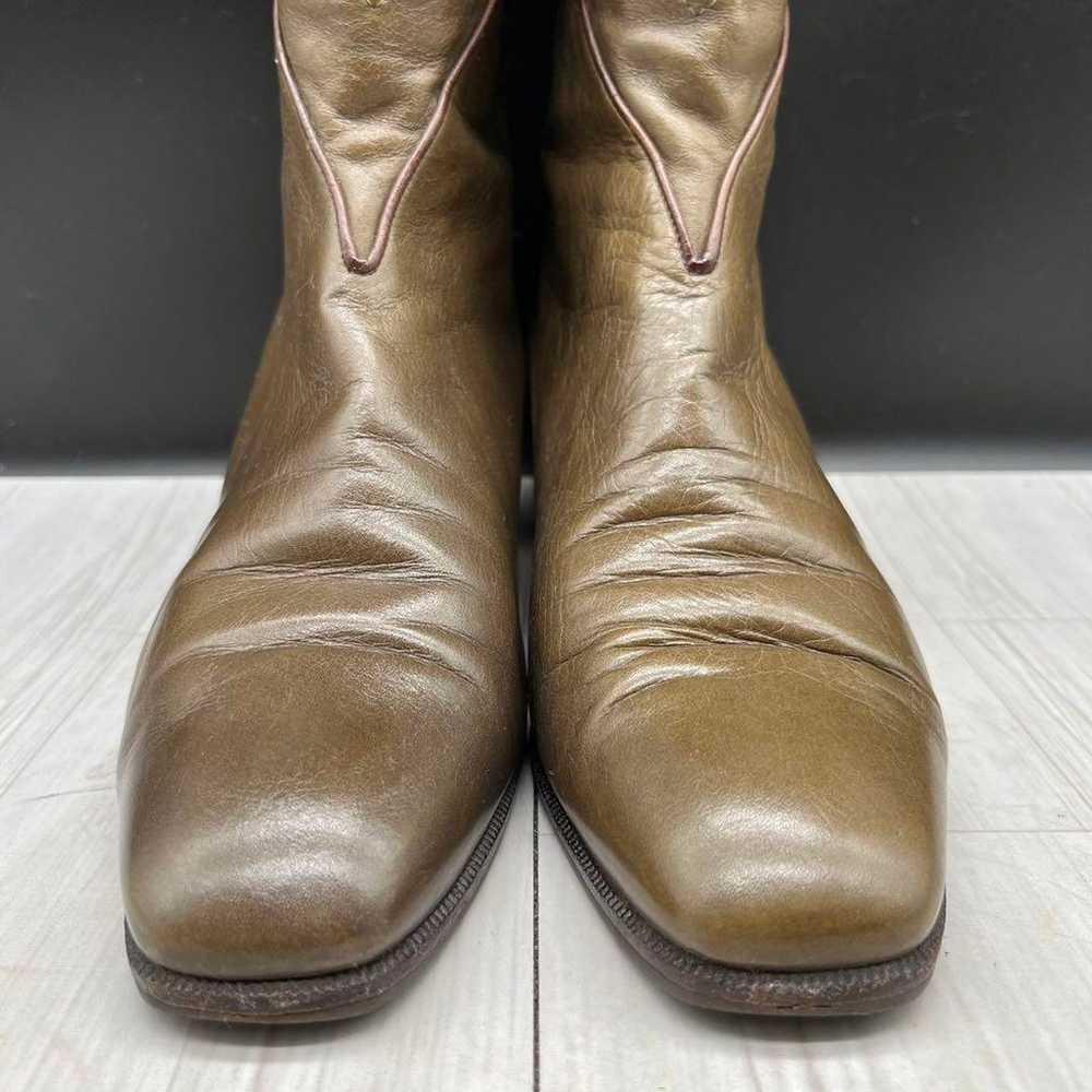 Salvatore Ferragamo 24 boots long heel 7 brown. - image 3