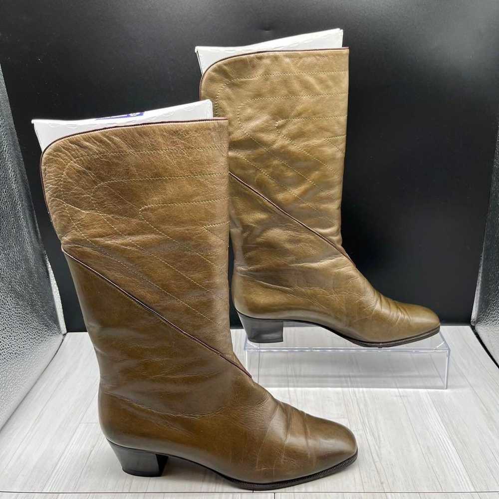 Salvatore Ferragamo 24 boots long heel 7 brown. - image 6