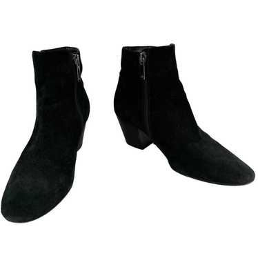 Aquatalia Italy Faylynn Weatherproof Booties 8 Bl… - image 1