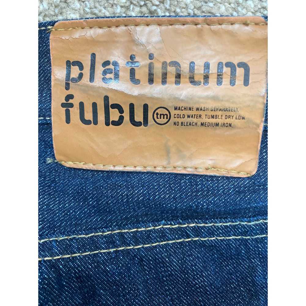 Fubu VINTAGE Y2K MEN'S PLATINUM FUBU EMBROIDERED … - image 7