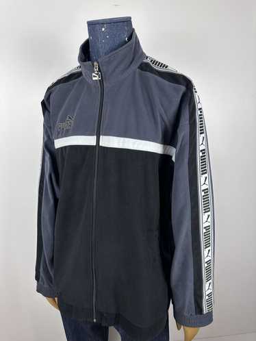 トップス Vintage PUMA track top made in France Vintage Puma Track Top Jacket Zipper Big Logo Side Tape